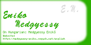 eniko medgyessy business card